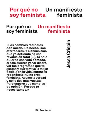 cover image of Por qué no soy feminista